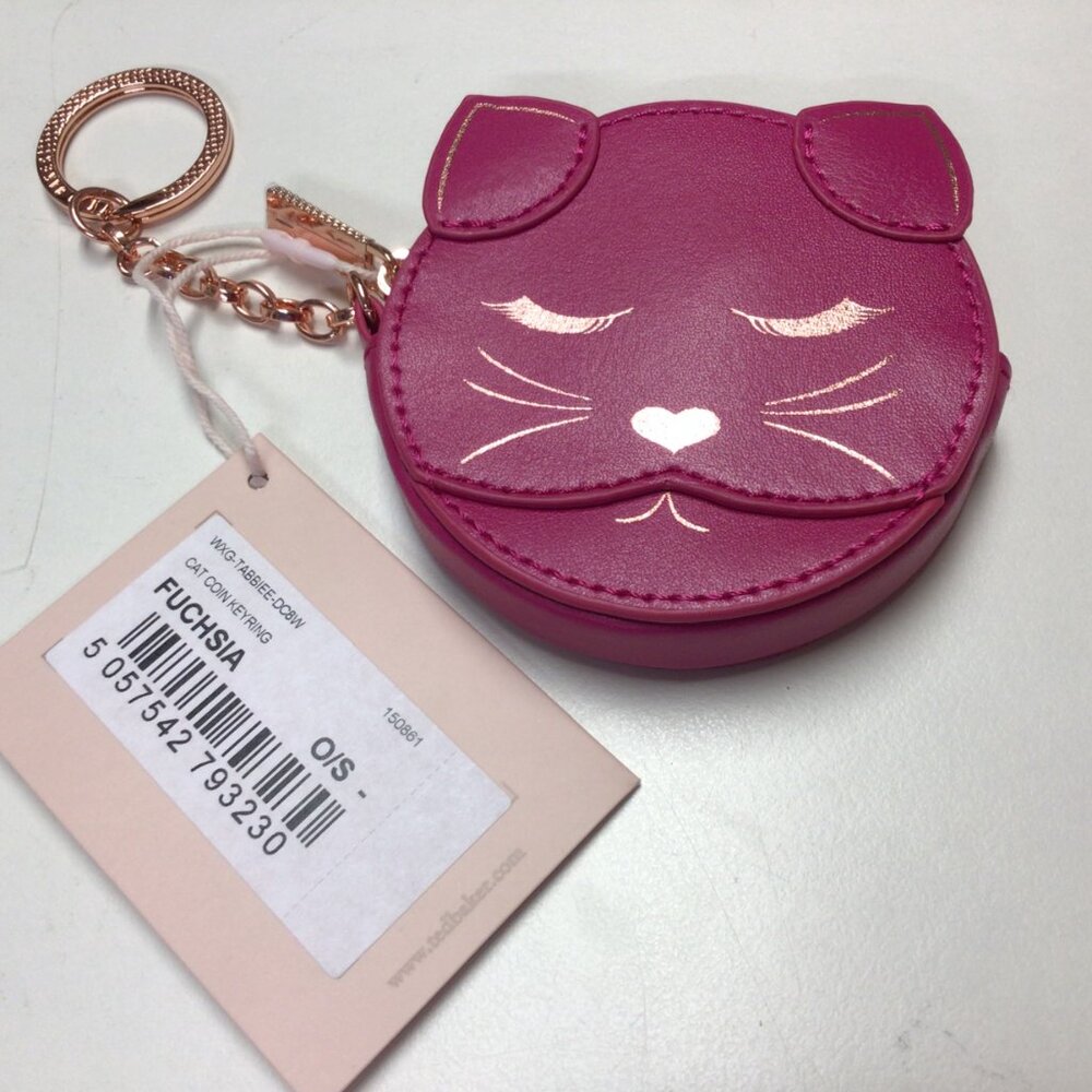 NWT Ted Baker London Tabbiee Cat Coin Keyring